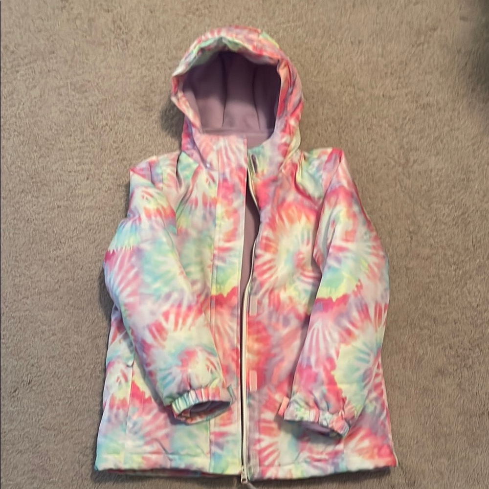 The Children's Place Tie-Dye Hooded 3 in 1 Jacket. Size L (10/12)